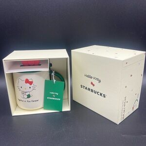 Starbucks Hello Kitty Ceramic Mug 16 oz. 2025 In Hand Limited Exclusive Bow Top